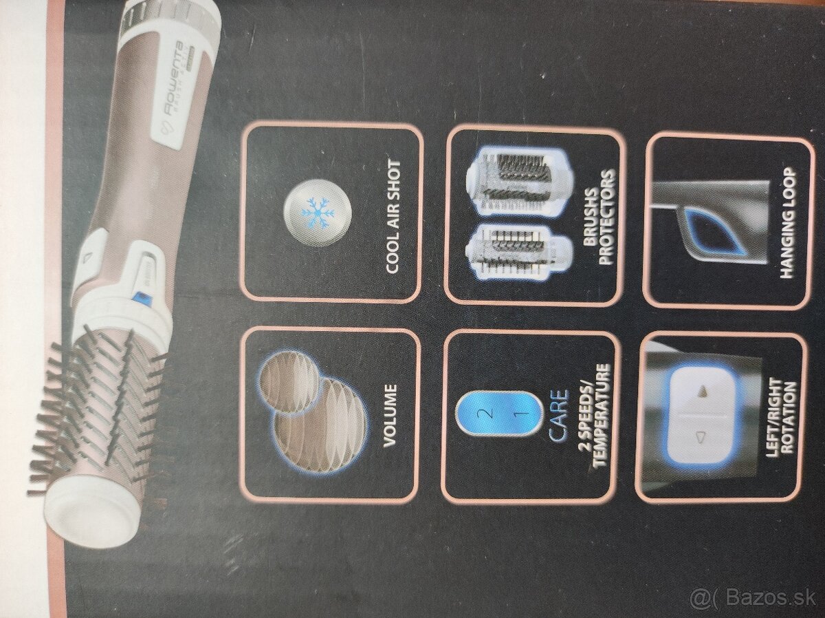 ROWENTA Teplovzdušná kefa Rowenta BRUSH ACTIV COMPACT CF9520