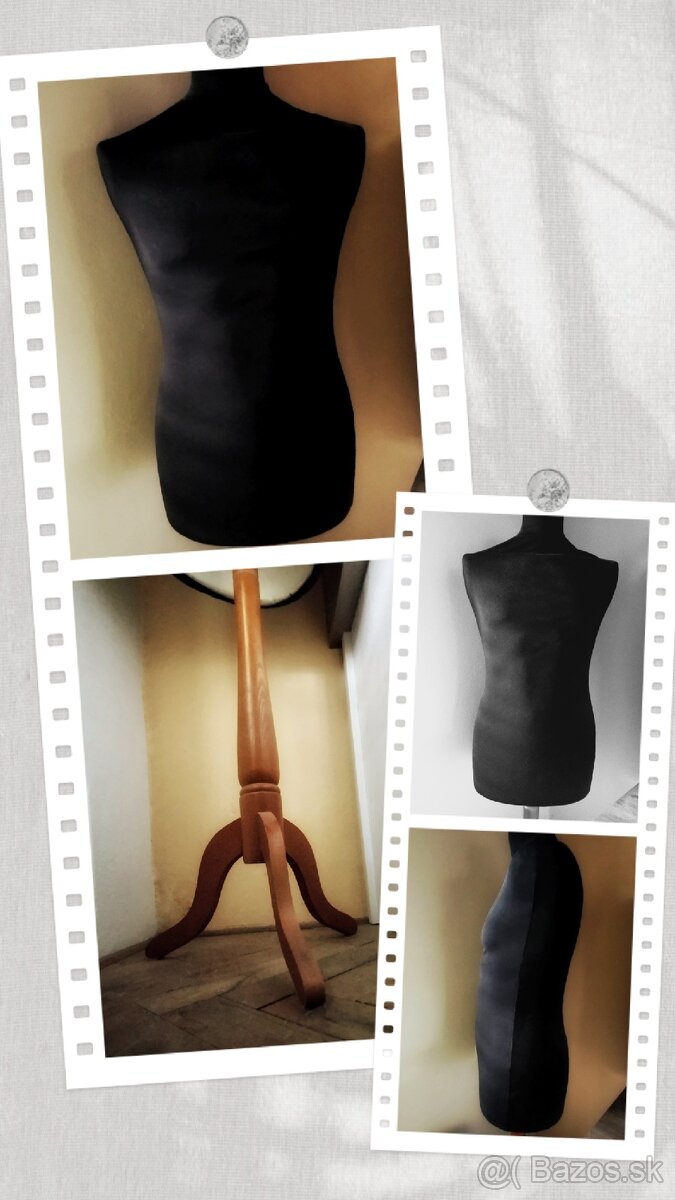 Pánska krajčírska/dekoratívna figurína, veľ. S