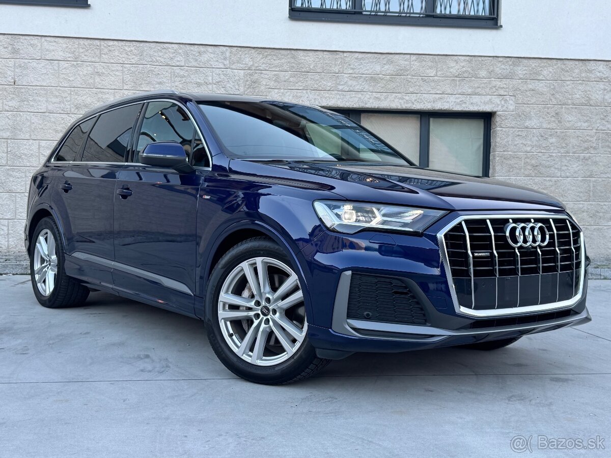 Audi Q7 3.0TDi 210kw S-line r.v 2022 7 miestna - Odpočet DPH