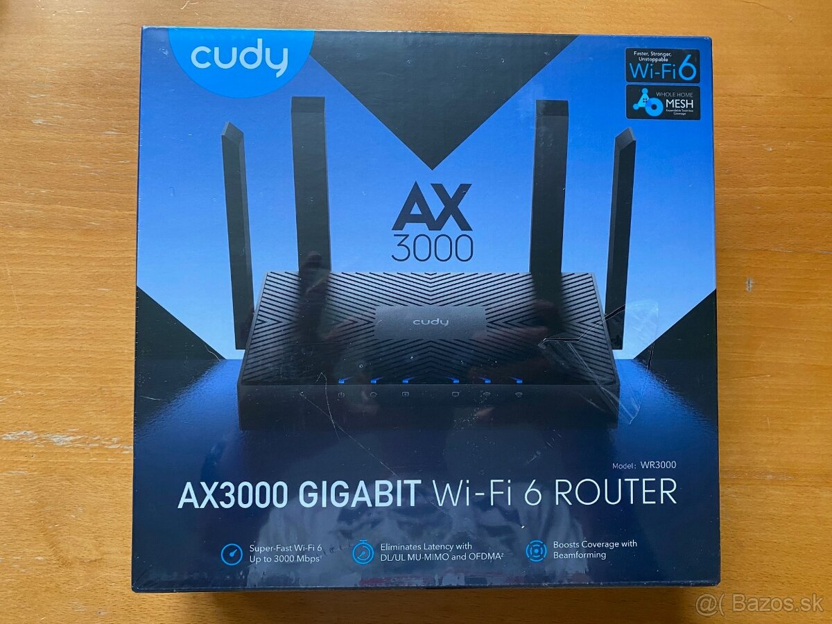 WiFi router CUDY AX3000 Gigabit WiFi 6 Mesh Router