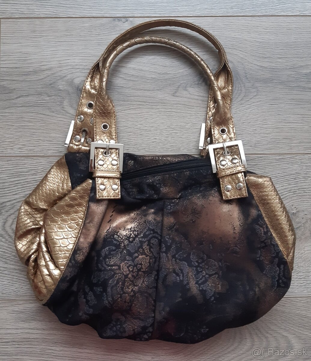 Zlato-cierna kabelka