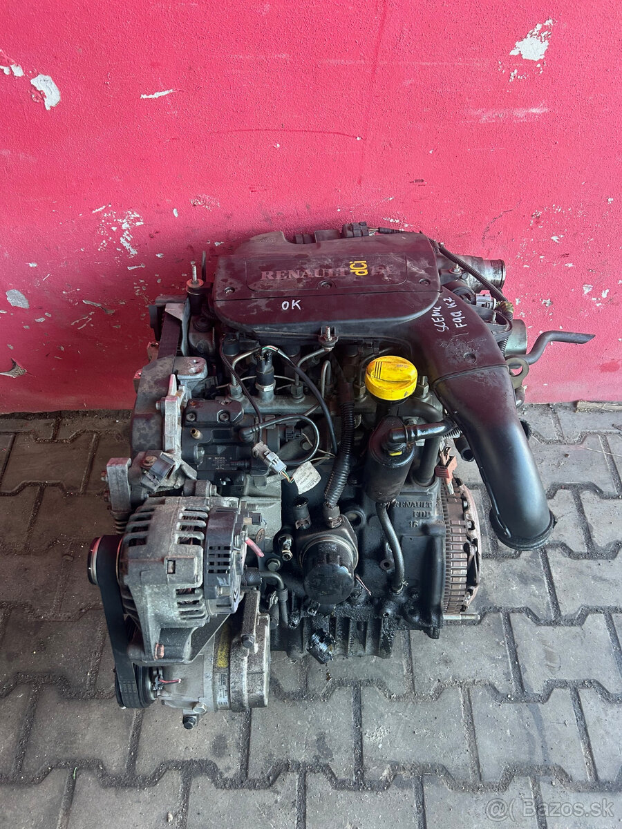 Motor 1,9 DCI F9Q Renault Megane Scenic kompletní