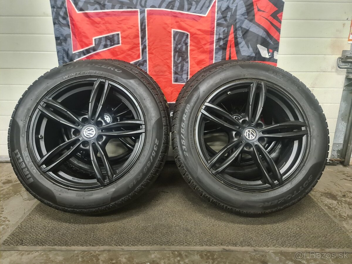5X112 R18 + ZIMNE PNEU 235/55 R18 PIRELLI