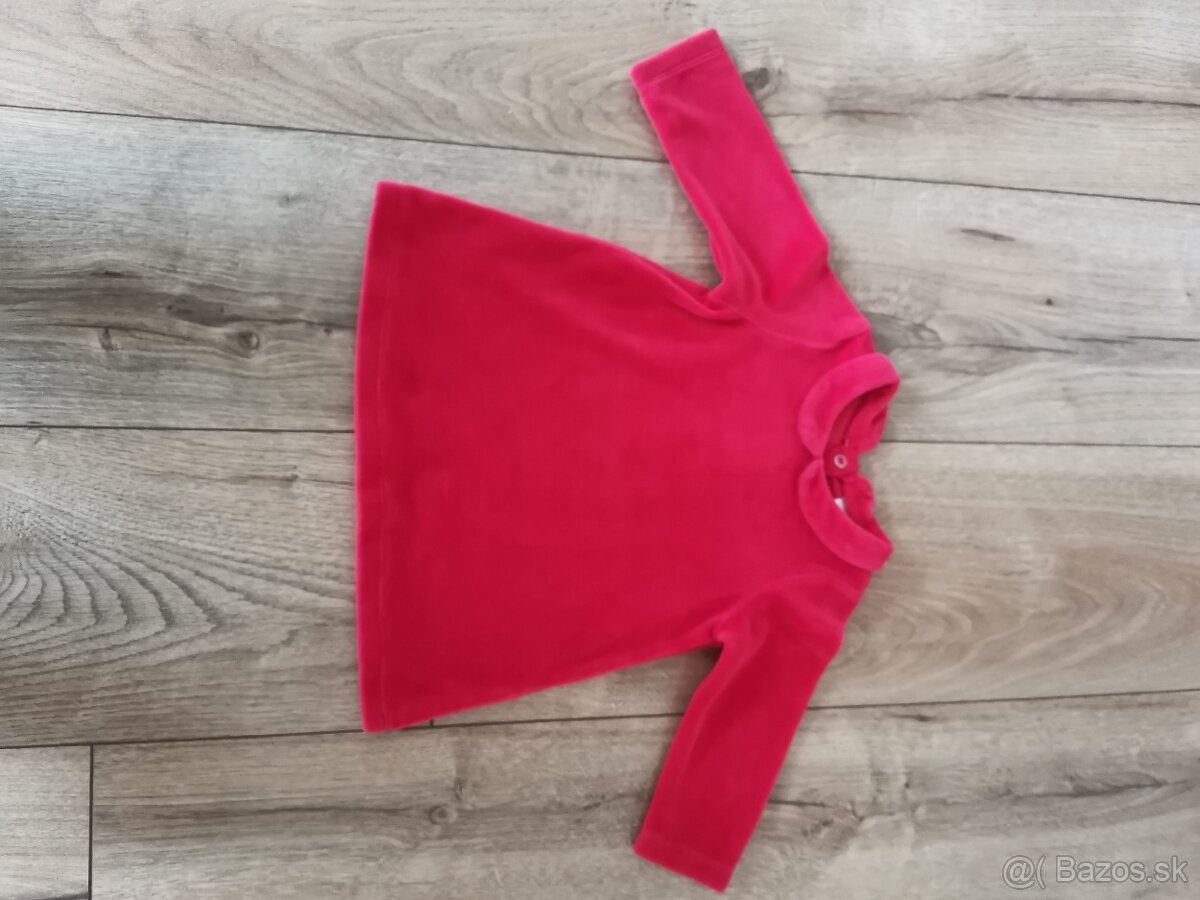 Vianočné  červené šaty 74