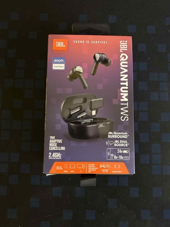 Slúchadlá JBL Quantum TWS/ Bluetooth 5.2, vydrž baterie 24h