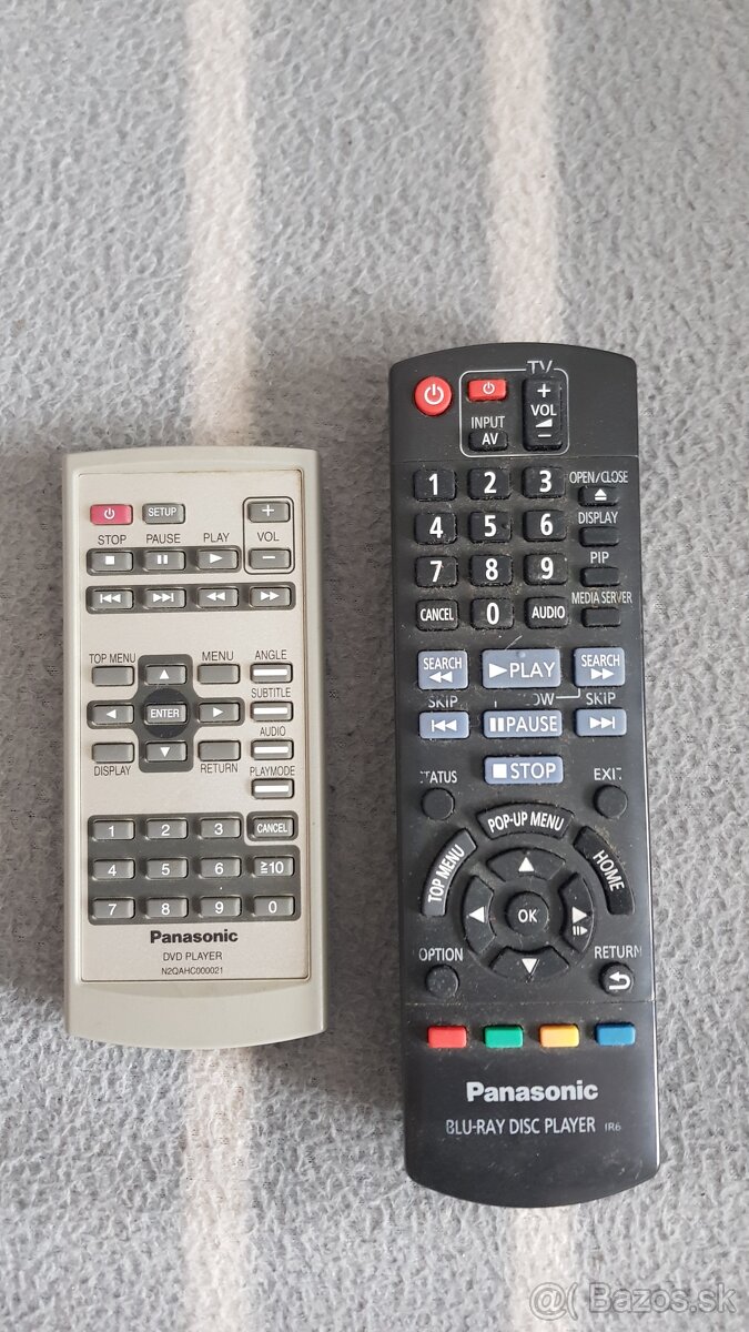 Diaľkové ovládače PANASONIC