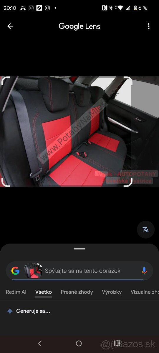 Suzuki Vitara poťahy