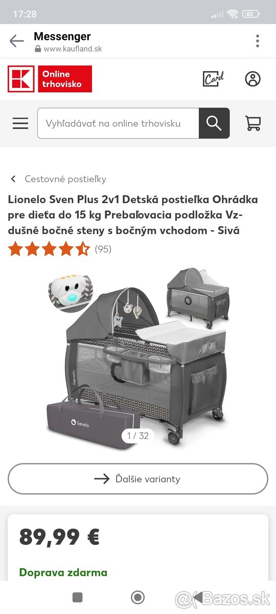 Detská nová postielka