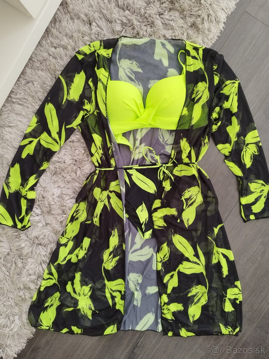 Dvojdielne plavky + plážové šaty. S/36, XL/42