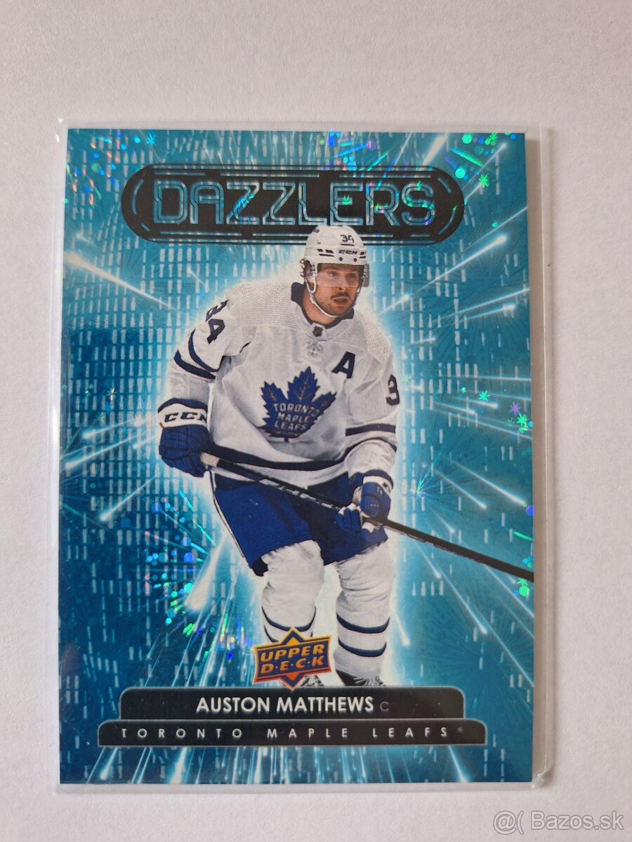 Hokejové kartičky karty Matthews dazzlers blue