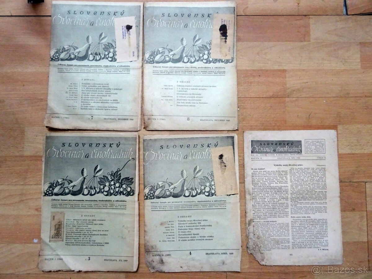 Slovenský ovocinár a vinohradník 1949, 50