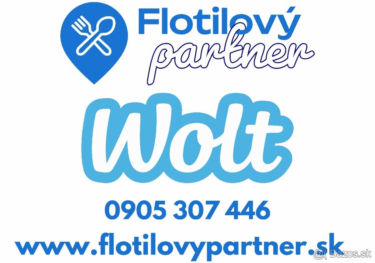 🚗 Prijmeme WOLT kuriérov na rozvoz v Nitre