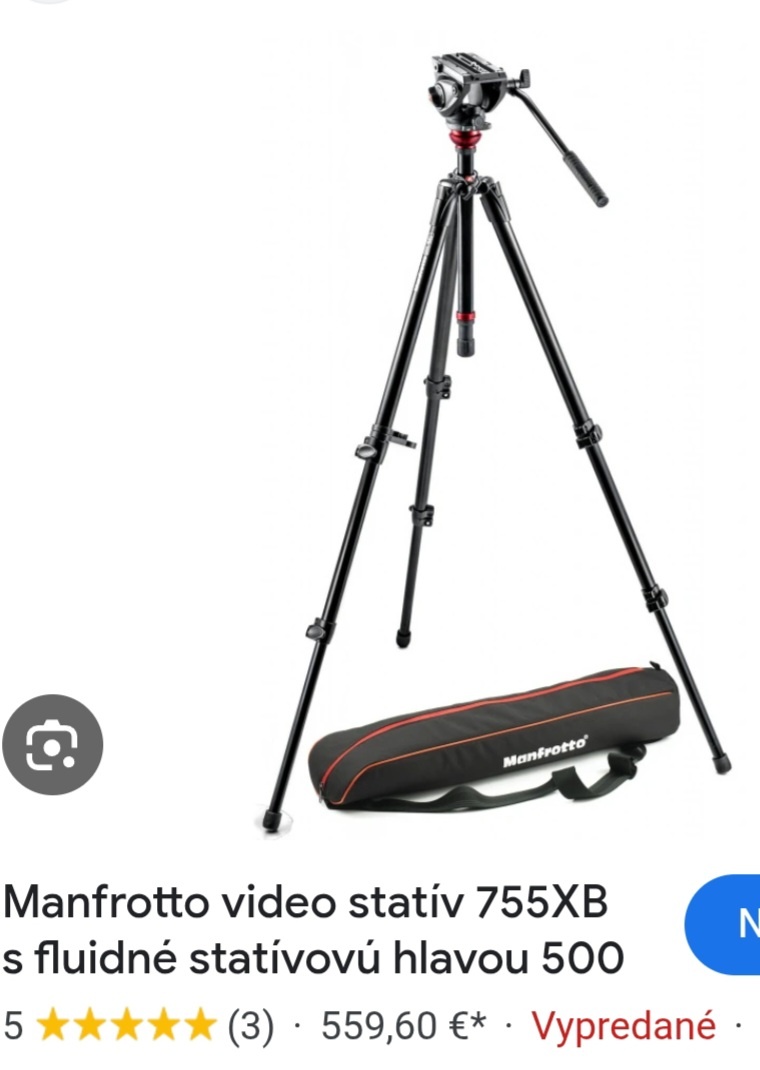 Manfrotto 755 xb foto video stativ.