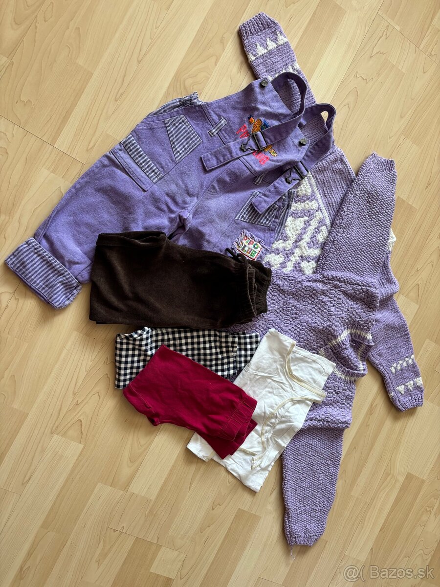 Nohavice + svetríky + legíny