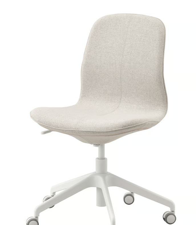 IKEA-Konferenčná stolička, Gunnared béžová/biela - LÅNGFJÄLL