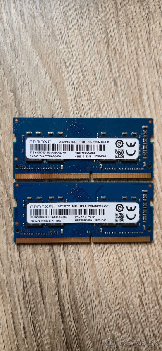 RAM SO-DIMM DDR4 16gb (2x8gb) 2666Mhz