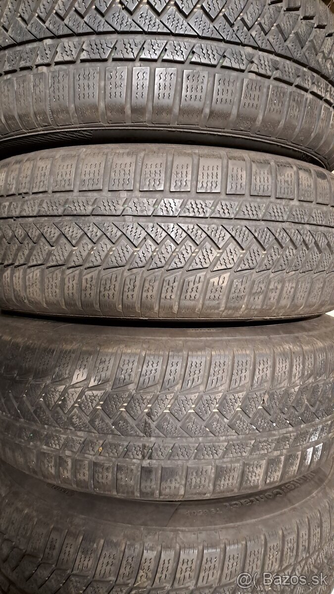 Predám 4ks jazdené zimné 205/60r16-92H Continental