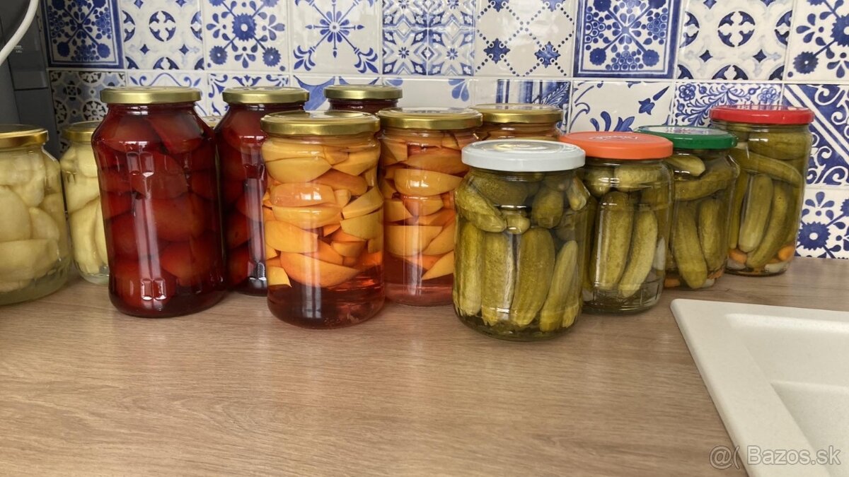 Kompoty domáce 720 ml, vlastná výroba,