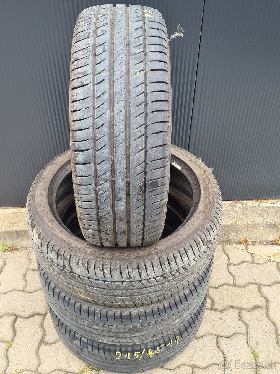 Pneumatiky 215 45 r17 Michelin letné