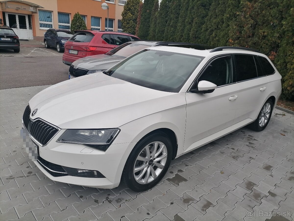Superb 3 Combi 3/2016, 2,0Tdi, 110kw, Koža, Panoráma, Fólie