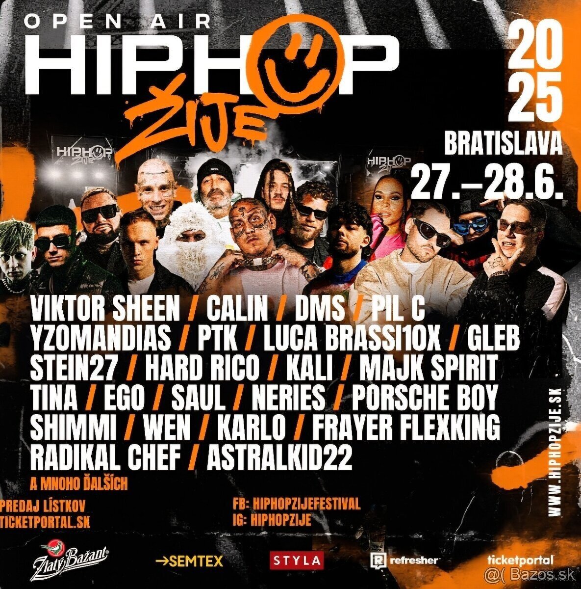 Lístok Hip hop žije 2025