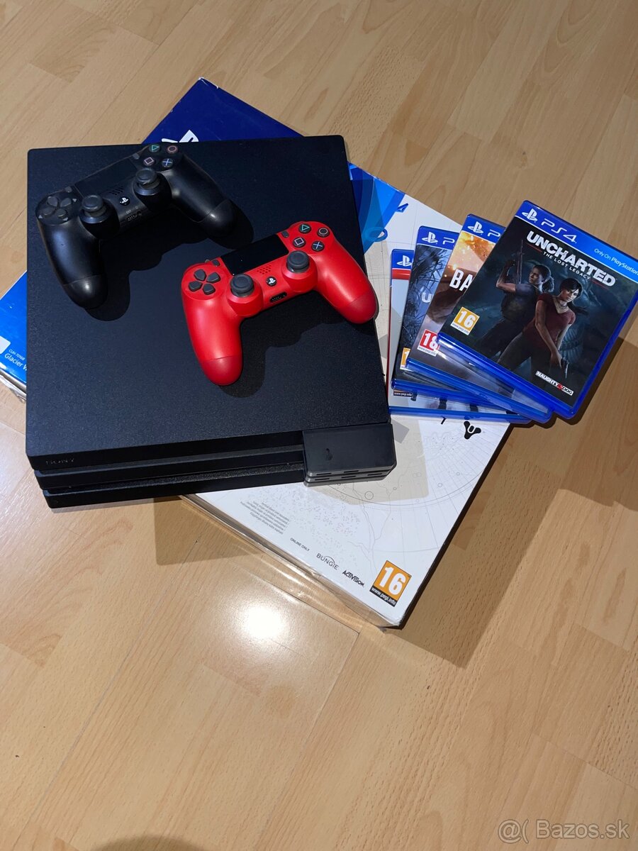 Playstation 4 pro 1TB + 2 ovládači