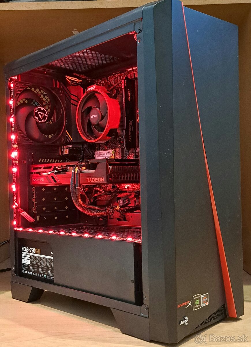 Predám herný počítač Ryzen 5 5500, RX6650XT