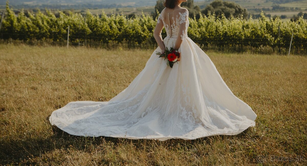 Princeznovské svadobné šaty