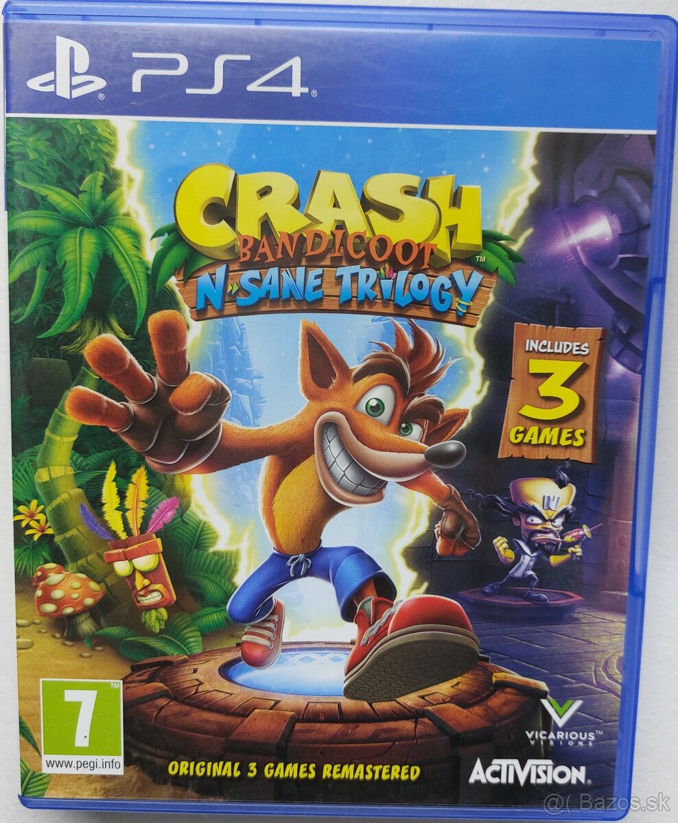 Crash bandicoot n. sane trilogy PS4