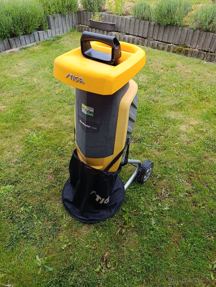 Predám Elektrický drvič Stiga BioMaster 2200