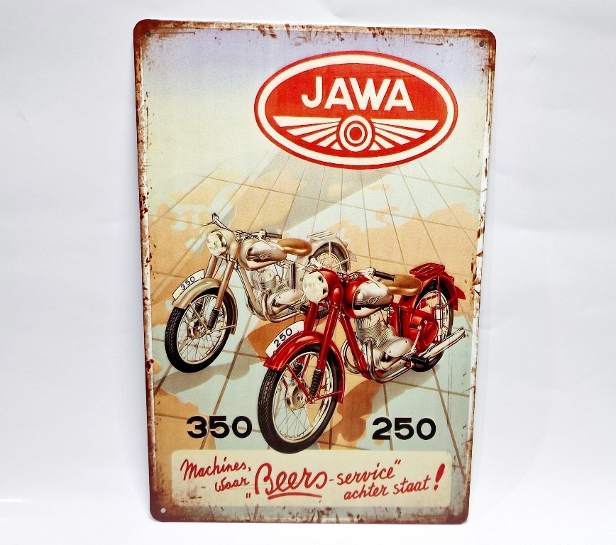 plechové tabule Jawa