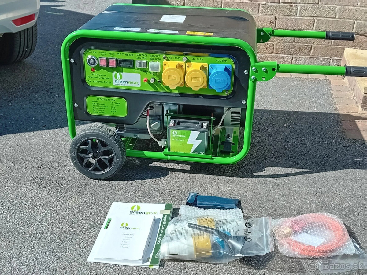 Benzínový generátor GreenGear 7Kw