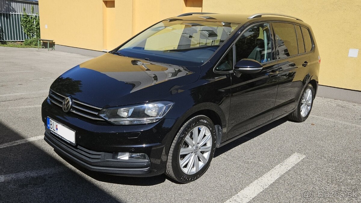 VW Touran 1,6TDI, Comfortline DSG 7st.automat, 7miest, ťažné