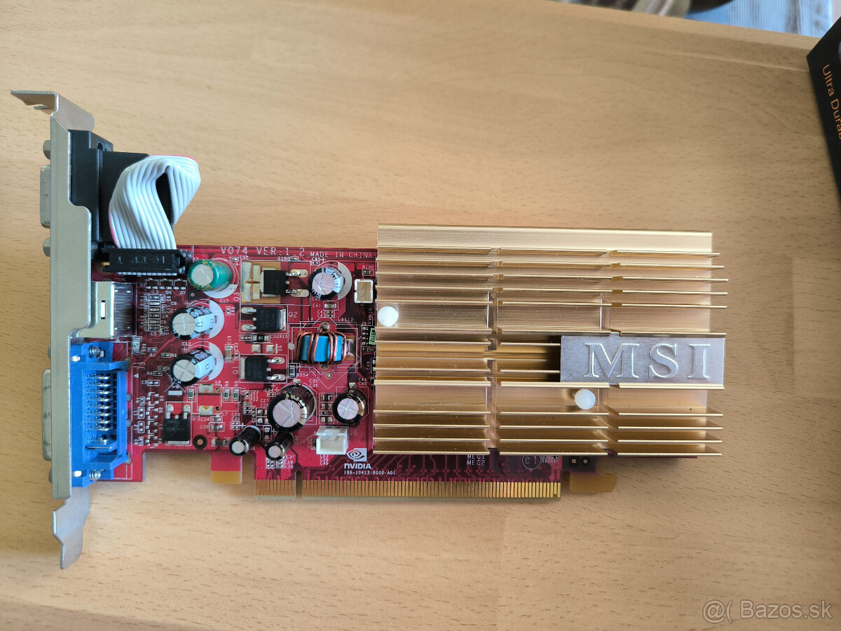 MSI NX8400GS-TD256EH – tichá pasívna PCI-E grafika, 256 MB