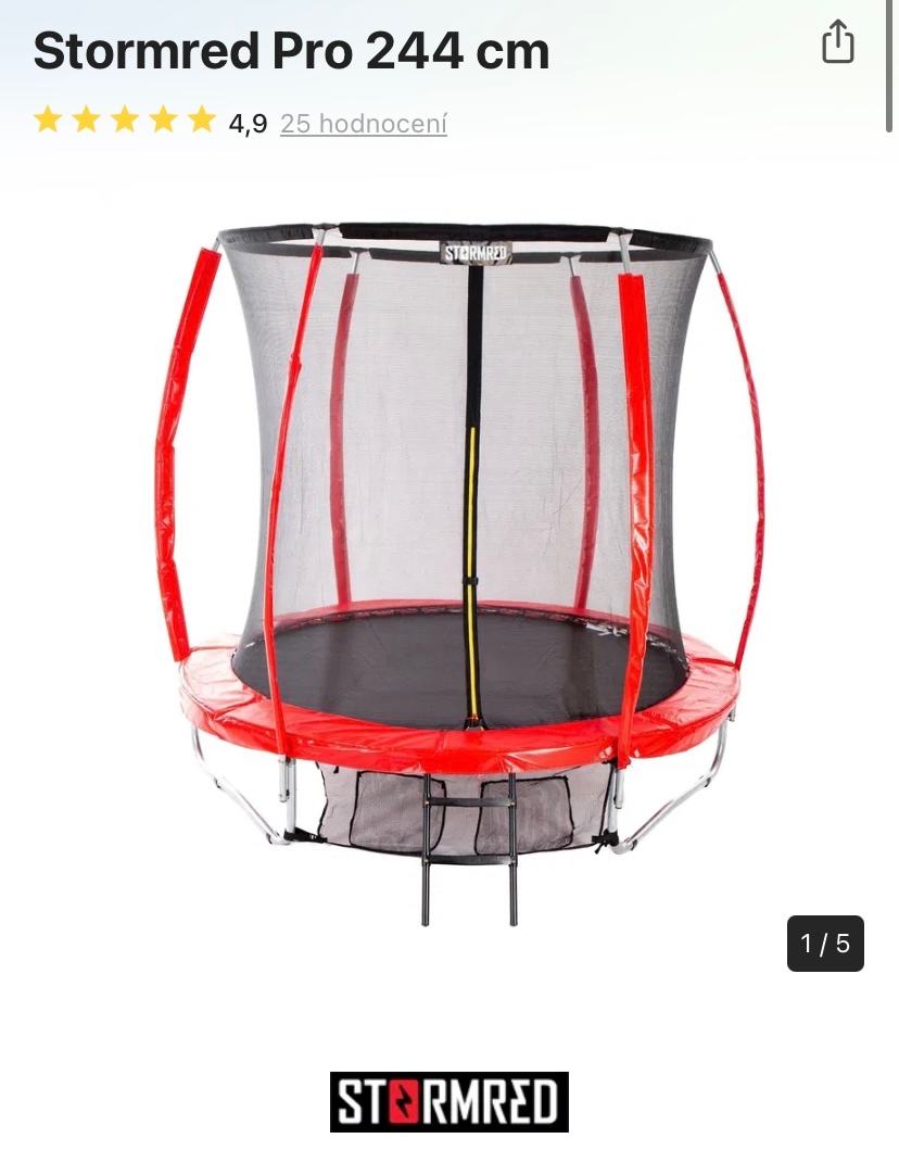 Predám trampolínu 244cm