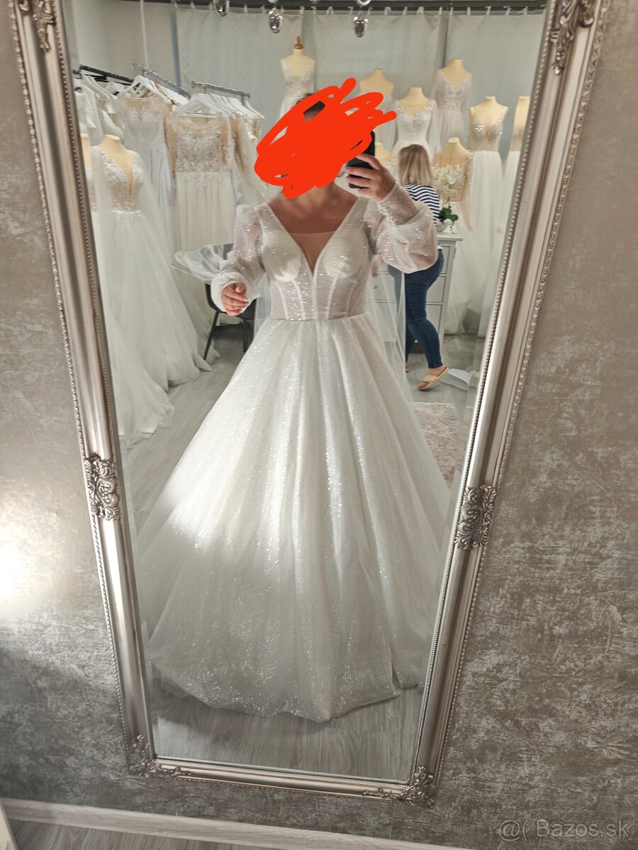 Predám nádherné svadobné šaty