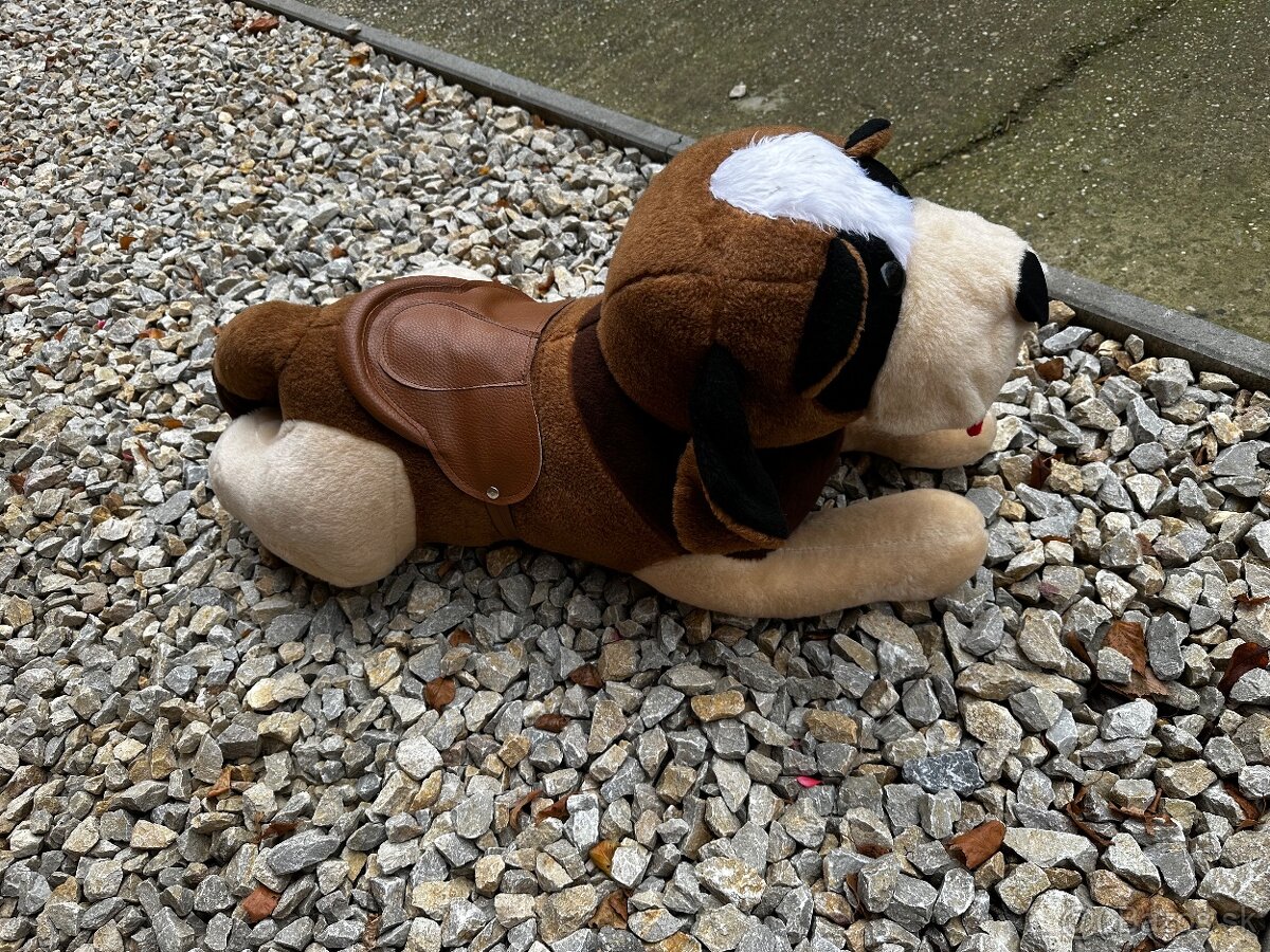 Plyšový psík - veľký na sedenie