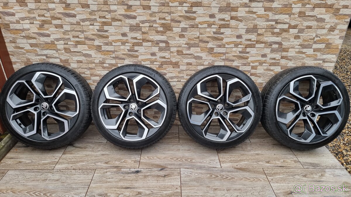 Predám Skoda Altair 5x112 r19 225/40/zimné Continental