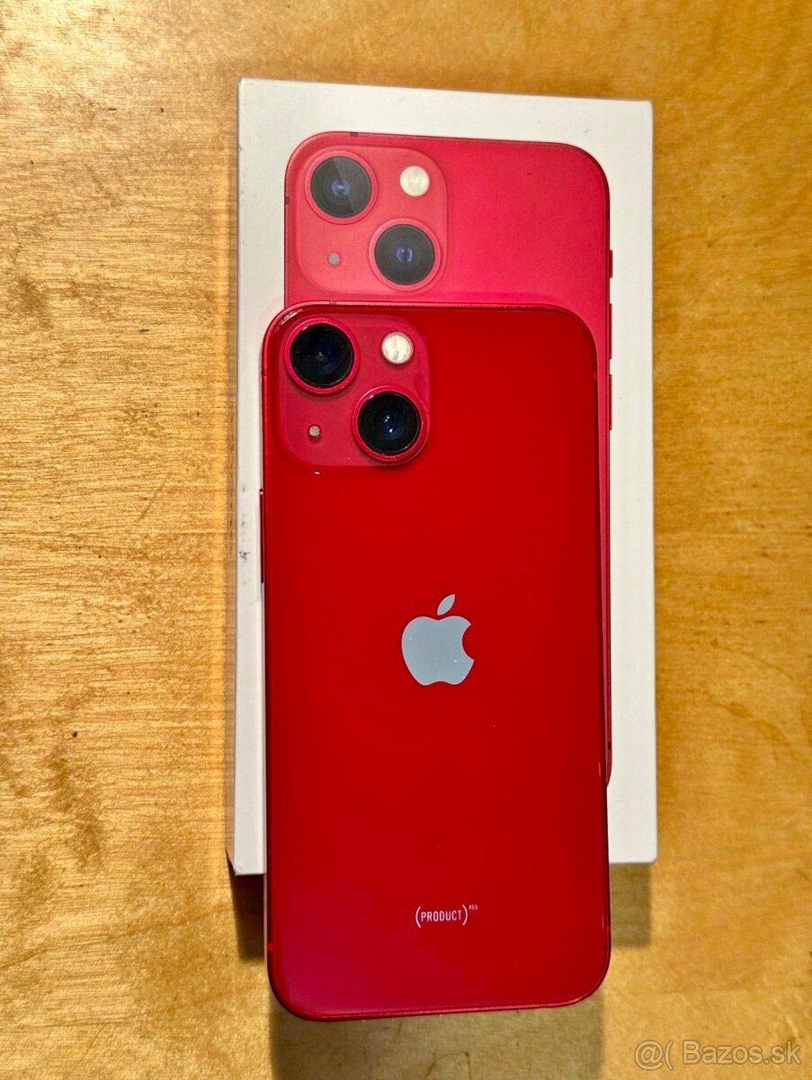 iPhone 13 Red BATERIE 100% TOP