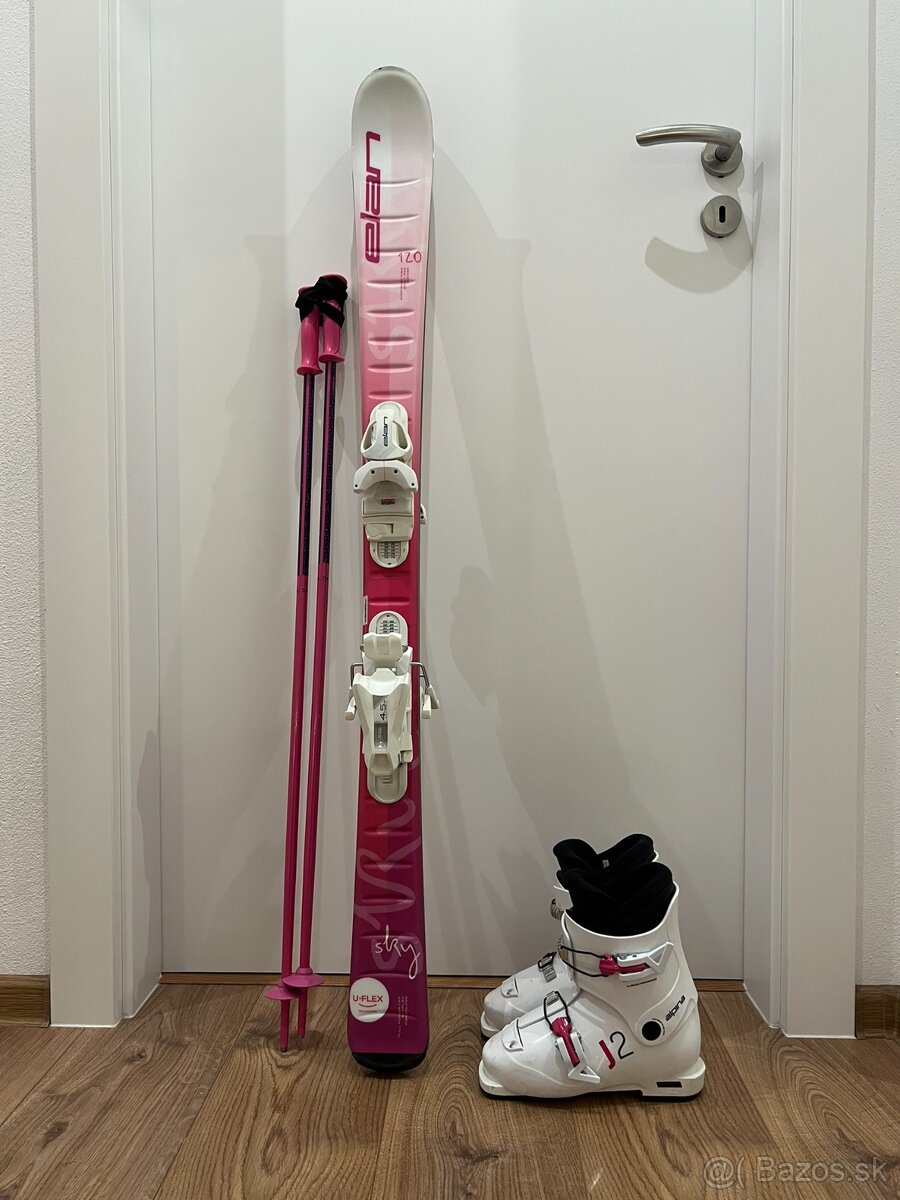 Dievčenské zjazdové lyže ELAN Sky Wht JRS 120 cm