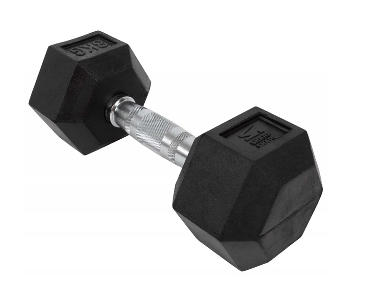 2× Sharp Shape HEX 8 kg jednoručné činky TOP stav