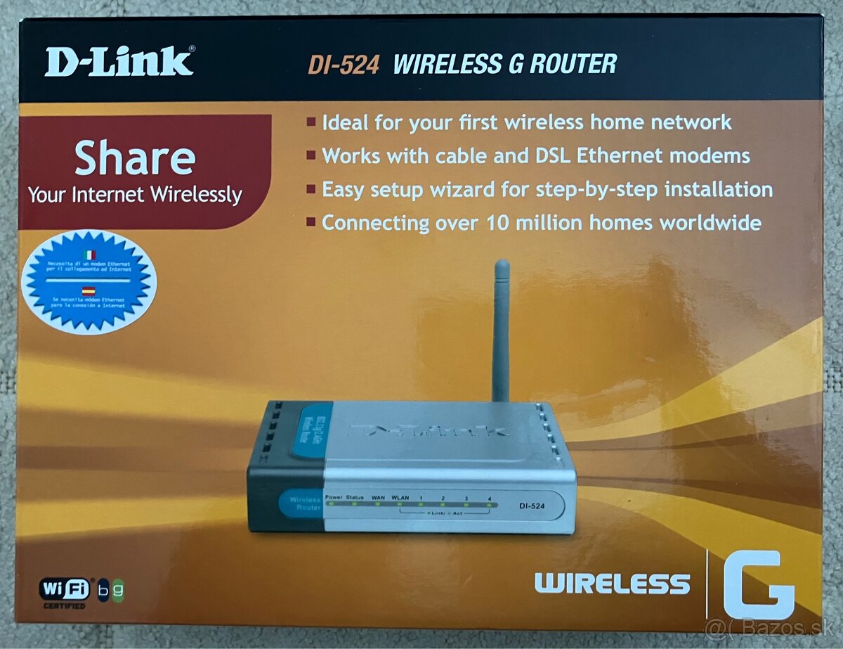 D-link DI-524 Wireless G Router