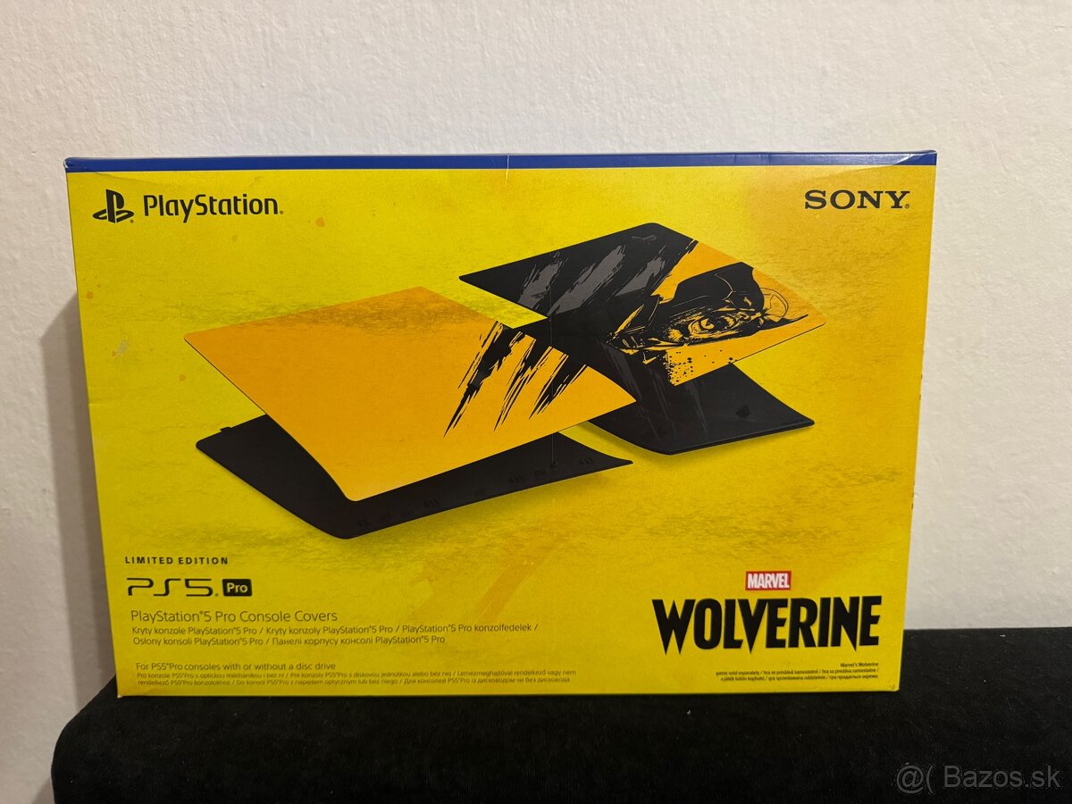 PlayStation 5 Pro Console Cover – Wolverine: Battle Yellow