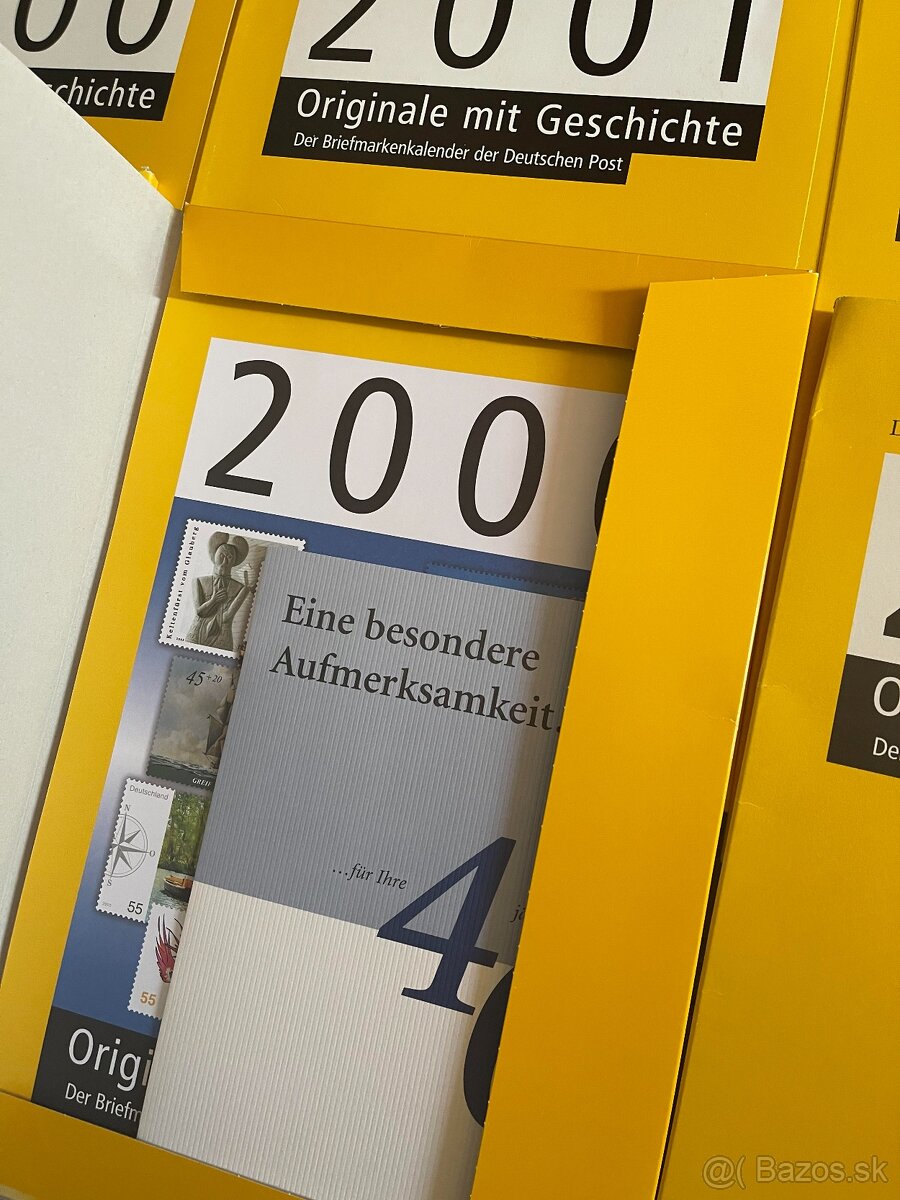 6x známkový kalendár Nemeckej pošty