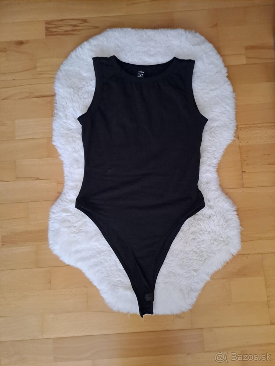 čierne damske bavlnene body