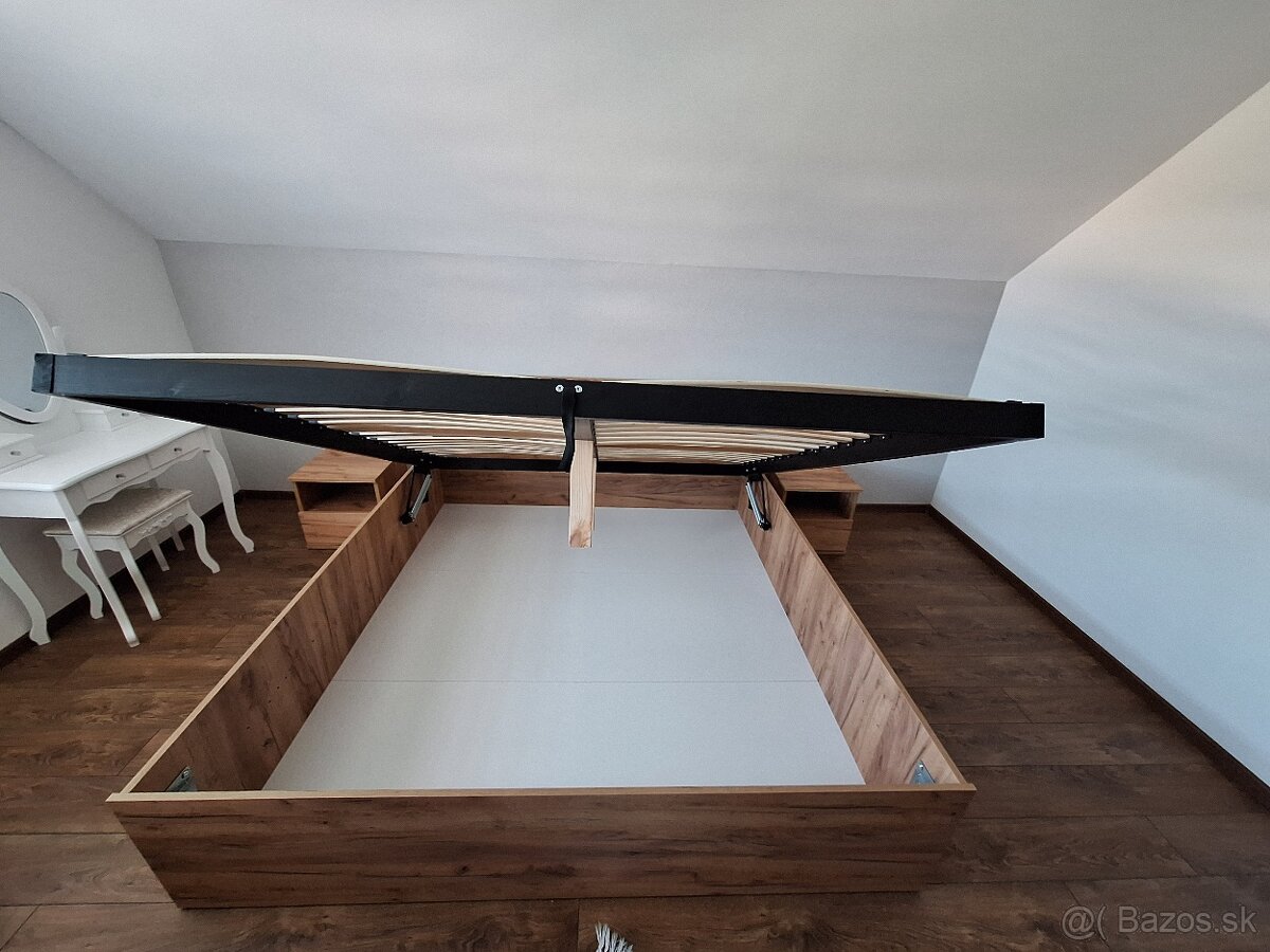 Manželská posteľ dub craft