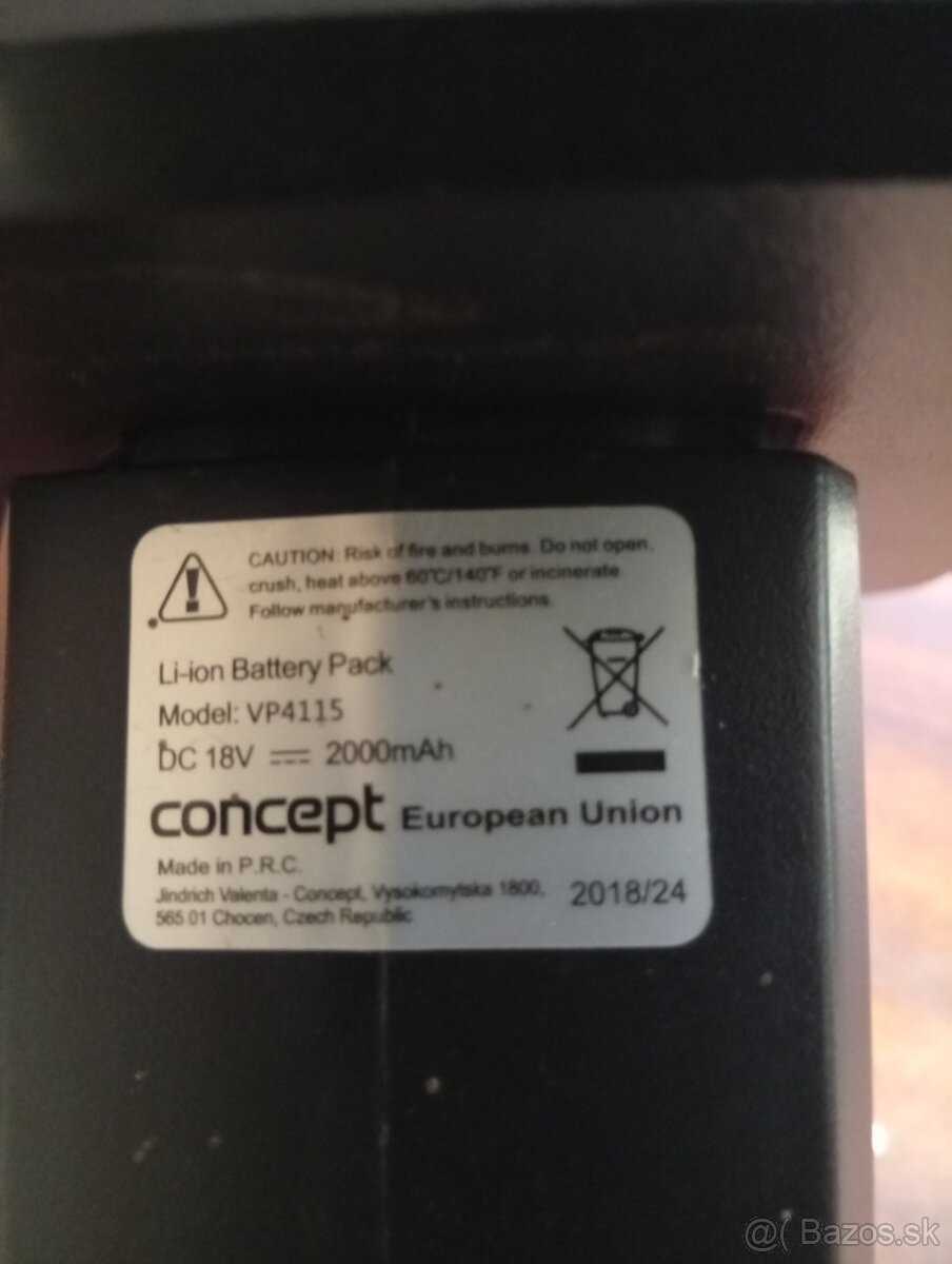 Batéria pre tyčový vysávač Concept