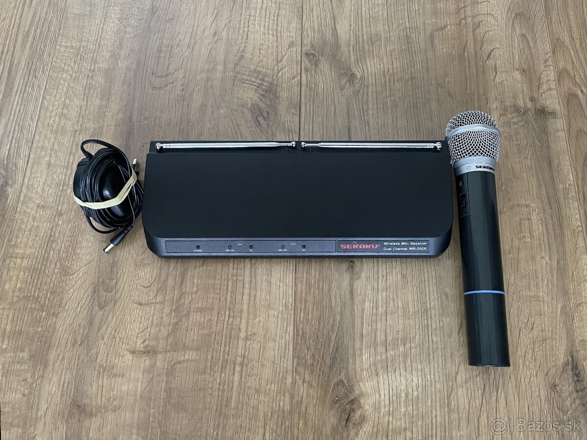 Sekaku WR‑202R – dvojkanálový bezdrôtový mikrofónny set s VX