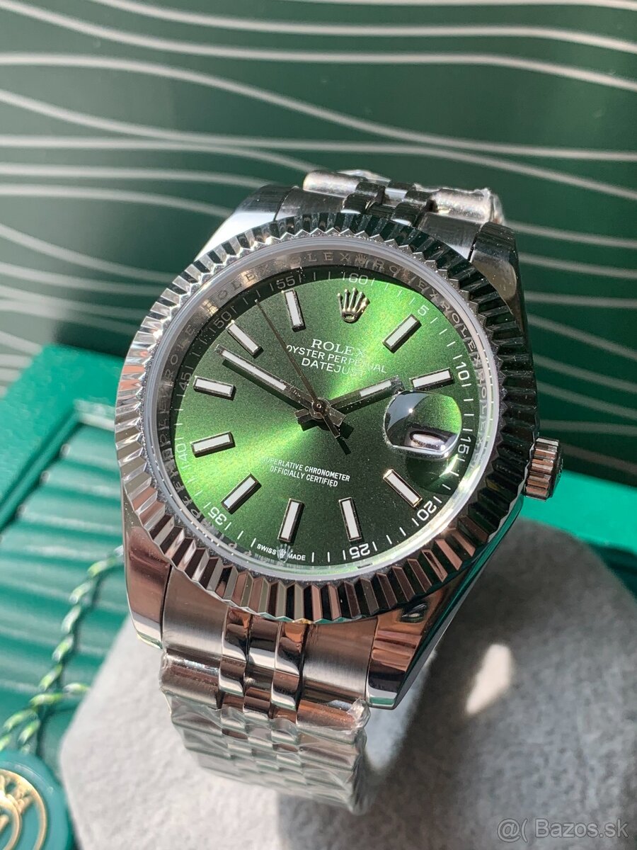 Rolex Datejust Zelené, Nové, 40mm