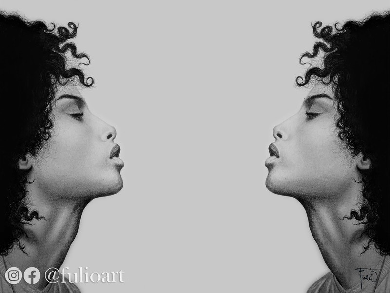 ''Two In One'' - Realistická kresba